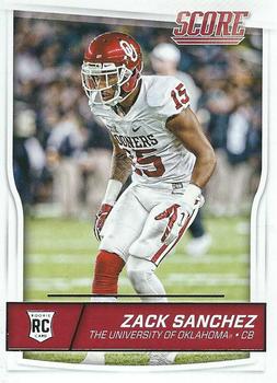Zack Sanchez Oklahoma Sooners 2016 Panini Score NFL Rookie Card #424